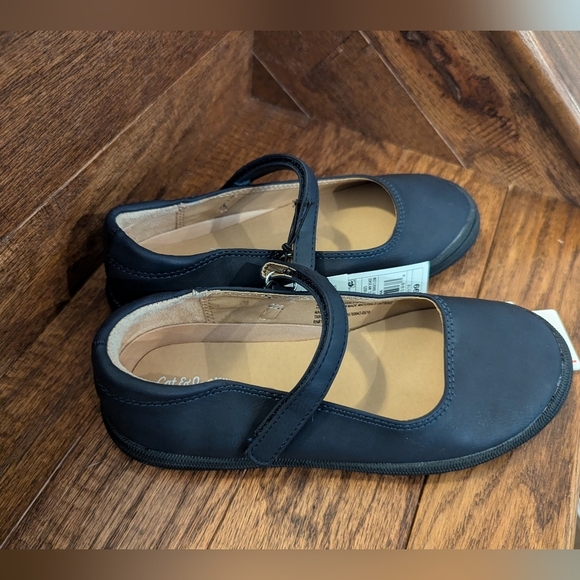 NWT Girls' Omega Ballet Flats - Cat & Jack Navy Size 1 - Picture 10 of 13